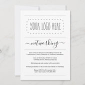 Einfaches Networking-Event - Logo hinzufügen Einladung (Vorderseite)