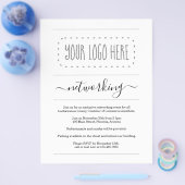 Einfaches Networking-Event - Logo hinzufügen Flyer (Einzeln)