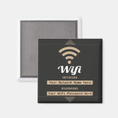 Einfaches Netzwerkkennwort für WiFi Details Magnet (Vorderseite/Rückseite)