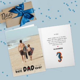 Einfaches Niedliches Best Vater-Foto für ein nausc Karte