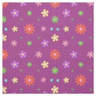 Einfaches Niedliches Blumenmuster nahtlos Stoff