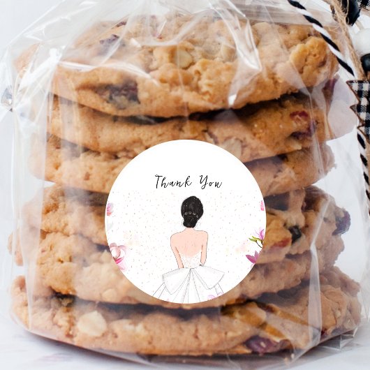 Einfaches niedliches Brautparty Runder Aufkleber