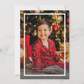 Einfaches niedliches Foto Feiertagskarte (Vorderseite)