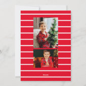 Einfaches niedliches Foto Feiertagskarte (Rückseite)