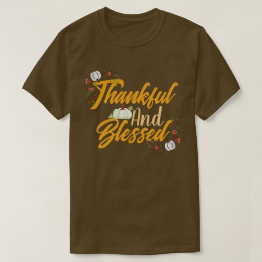 Einfaches Niedliches Glück Erntedankend Pumpkin Fa T-Shirt (Design vorne)