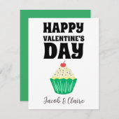 Einfaches Niedliches Herz Happy Valentines Day Cou (Vorne/Hinten)