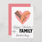 Einfaches Niedliches Herz Happy Valentines Day Cou (Vorne/Hinten)