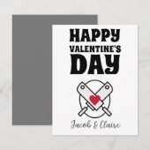 Einfaches Niedliches Herz Happy Valentines Day Cou (Vorne/Hinten)