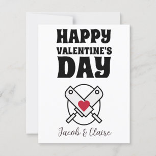 Einfaches Niedliches Herz Happy Valentines Day Cou
