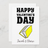 Einfaches Niedliches Herz Happy Valentines Day Cou (Vorne/Hinten)