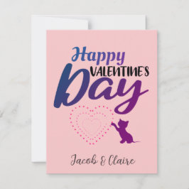Einfaches Niedliches Herz Happy Valentines Day Cou