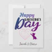 Einfaches Niedliches Herz Happy Valentines Day Cou (Vorderseite)