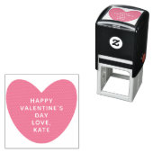 Einfaches niedliches Herz personalisiert Valentins Permastempel (Beispiel)