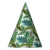 Einfaches Niedliches Jungle Safari Leaf Partyhütchen (Links)