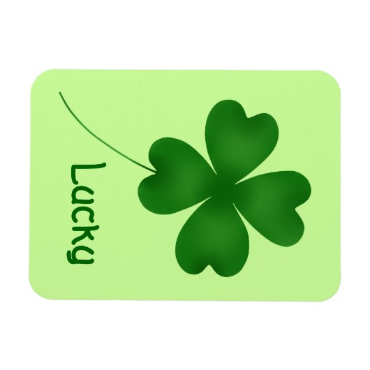 Einfaches niedliches Kleeblatt Magnet (Horizontal)