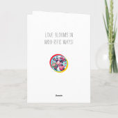 Einfaches Niedliches Kuh-Happy-Valentinstag Feiertagskarte (Rückseite)