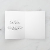 Einfaches Niedliches Kuh-Happy-Valentinstag Feiertagskarte (Innenseite)