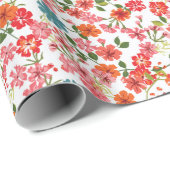 Einfaches niedliches Muster in kleinen Blume. hoch Geschenkpapier (Rolleneckpunkt)