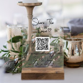 Einfaches Niedliches QR-Code-Foto Acrylschild