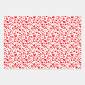 Einfaches Niedliches Retro Herz Art Muster Geschenkpapier Set (Vorderseite 2)