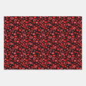 Einfaches Niedliches Retro Herz Art Muster Geschenkpapier Set (Vorderseite)