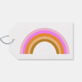 Einfaches Niedliches Retro-Regenbogen-Personalisie Geschenkanhänger (Rückseite Horizontal)