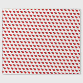 Einfaches Niedliches Schwarz Geschenkpapier (Flach)