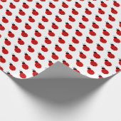 Einfaches Niedliches Schwarz Geschenkpapier (Ecke)