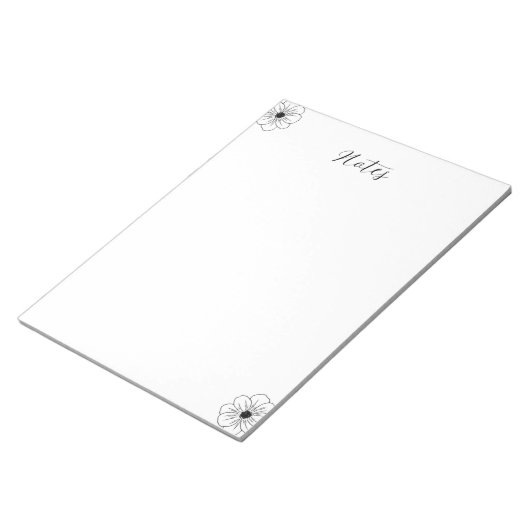 Einfaches Notepad Notizblock (angewinkelt)