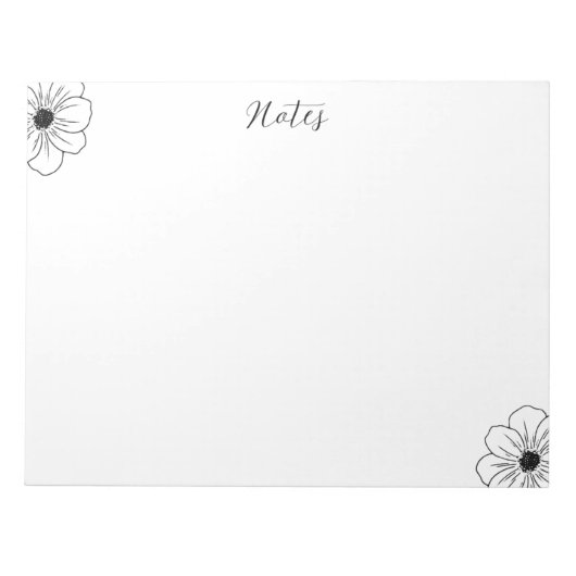 Einfaches Notepad Notizblock (Vorderseite)