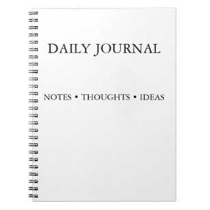 Einfaches Notizbuch für Gedanken, Überlegungen und Notizblock