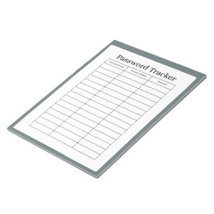 Einfaches Notizbuch zur Passwortverwaltung Notizblock