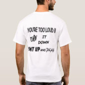 Einfaches Nutlicht-Shirt T-Shirt (Rückseite)