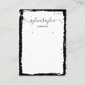 einfaches Ohrring-Rahmen-Display Logo hinzufügen Visitenkarte (Vorderseite)