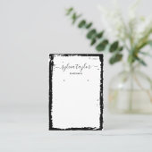 einfaches Ohrring-Rahmen-Display Logo hinzufügen Visitenkarte (Stehend Vorderseite)