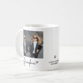 Einfaches Oma-Foto mit Skript Kaffeetasse (Vorderseite Links)