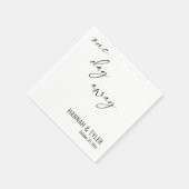 Einfaches "One Day Away" Probe Dinner Serviette (Ecke)