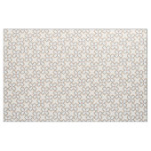 Einfaches Orange Blau und Weiß-Blume-Muster Stoff (Fat Quarter (45,7 x 55,9 cm))