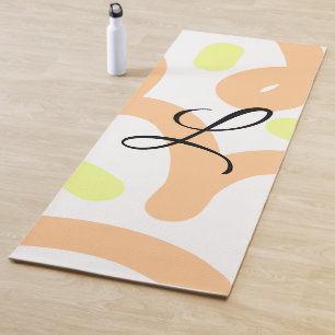 Einfaches orange-gelbes Aquarell, fügen Sie Ihr Mo Yogamatte