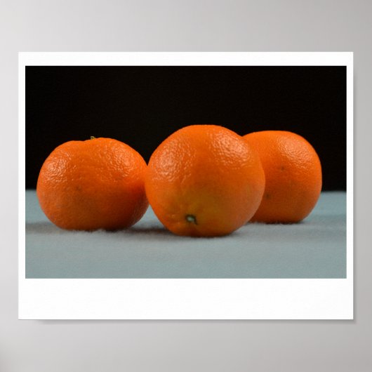 Einfaches Orange Poster (Vorne)
