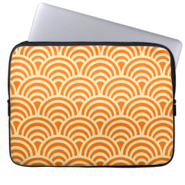 Einfaches Oranges Schuppenmuster Laptopschutzhülle