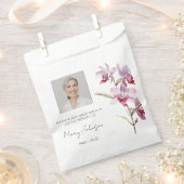 Einfaches Orchideen-Foto-Trauer-Samen Geschenktütchen (Ausgeschnitten)