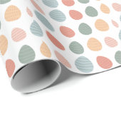 Einfaches Ostereier-Frühjahrsmuster Geschenkpapier (Rolleneckpunkt)