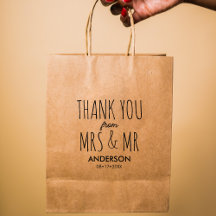 Einfaches Paar Dankeschön Bag