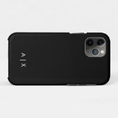 Einfaches Paar-Name monogrammiert Case-Mate iPhone Hülle (Rückseite (Horizontal))