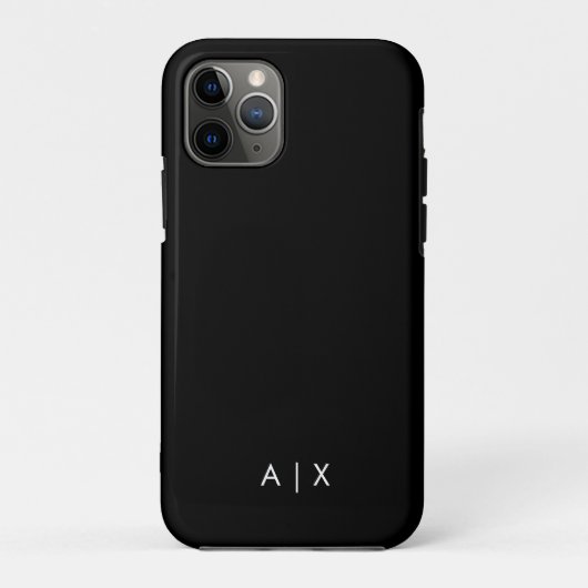 Einfaches Paar-Name monogrammiert Case-Mate iPhone Hülle (Rückseite)