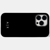 Einfaches Paar-Name monogrammiert Case-Mate iPhone Hülle (Rückseite (Horizontal))