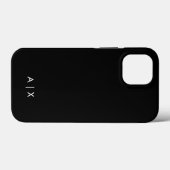 Einfaches Paar-Name monogrammiert Case-Mate iPhone Hülle (Rückseite (Horizontal))