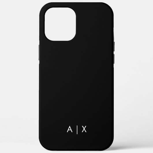 Einfaches Paar-Name monogrammiert Case-Mate iPhone Hülle (Rückseite)
