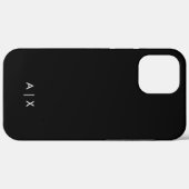 Einfaches Paar-Name monogrammiert Case-Mate iPhone Hülle (Rückseite (Horizontal))